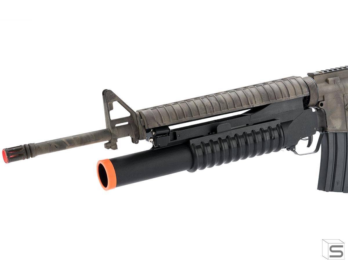 Matrix 40mm M3 Grenade Launcher For M4 M16 Series Airsoft Rifles Model Long Type Black Pro Shop Salient Arms