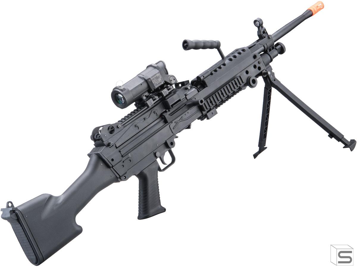 Cybergun Fn Licensed M249 Featherweight Airsoft Machine Gun Model M249 E2 350 Fps Pro Shop Salient Arms