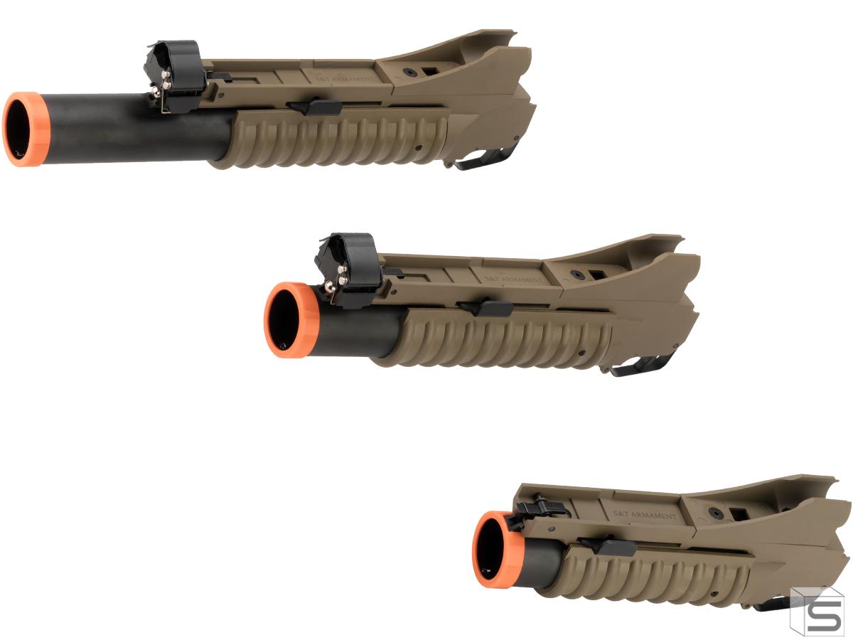 Matrix Full Metal 40mm M3 Airsoft Grenade Launcher For M4 M16 Series Airsoft Rifles Model Mini Black Pro Shop Salient Arms