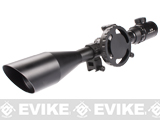 z AIM Sports 6-24x56 Dual Illuminated Rifle Scope with Removable Side Wheel and Rings