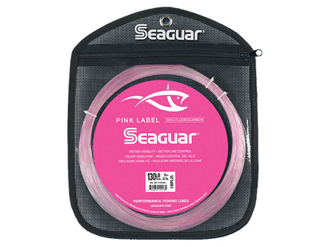Seaguar Pink Label Big Game 100% Fluorocarbon Leader Material (Test: 100lb)