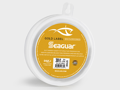 Seaguar Gold Label 100% Fluorocarbon Leader Material (Model: 25yd / 40lb)