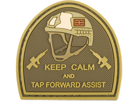 Matrix Keep Calm PVC Morale Patch (Color: Tan)