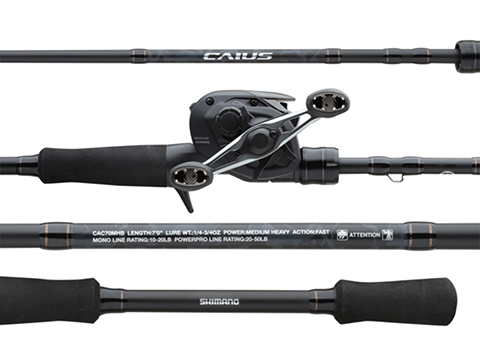 Shimano Caius Casting Fishing Rod and Reel Combo (Model: PCIS150HGCCAC70MHB)