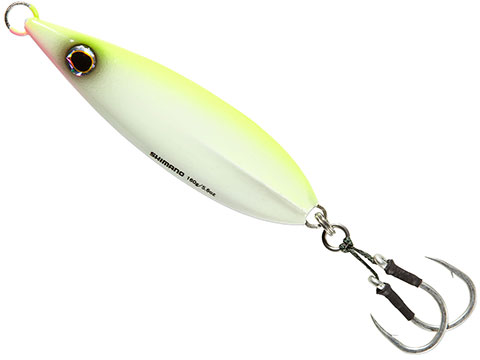 Shimano Butterfly Flat Fall Jig (Color: Chartreuse White / 350g)