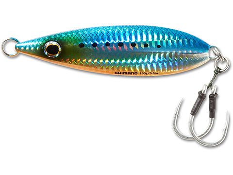 Shimano Butterfly Flat Fall Jig (Color: Blue Sardine / 100g)