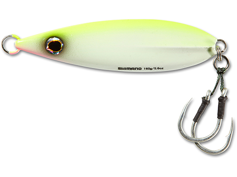 Shimano Butterfly Flat Fall Jig (Color: Chartreuse White / 250g)