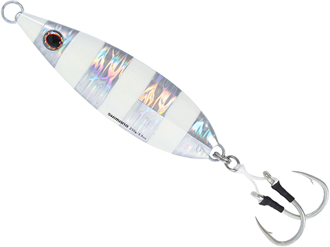 Shimano Butterfly Flat Fall Jig (Color: Zebra Glow / 80g)