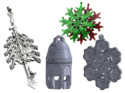 FREE DOWNLOAD -  Evike.com Exclusive Strike Industries 3D-Printable Holiday Ornaments