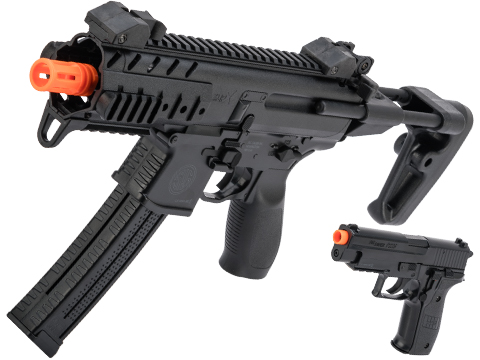 SIG Sauer SIG AIR MPX Airsoft Spring Powered PDW (Color: Black / Spring Pistol Combo Kit)