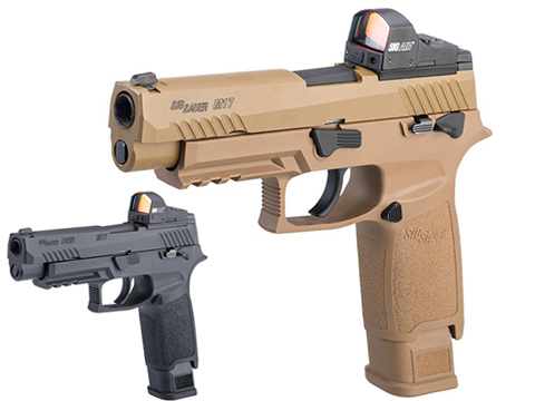 SIG Sauer ProForce P320 M17 MHS Airsoft GBB Pistol (Color: Tan / CO2)