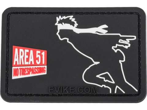 Evike.com Area 51 No Trespassing PVC Morale Patch