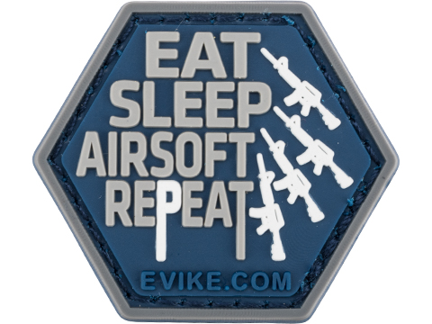 Operator Profile PVC Hex Patch iAirsoft Series 1 (Model: Phrases / Eat Sleep Airsoft Repeat)