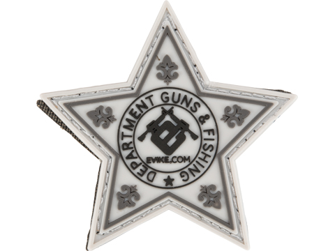 Evike.com Department of Guns & Fishing - Star Badge PVC Patch