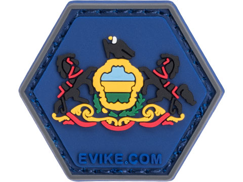 Operator Profile PVC Hex Patch State Flag Series (Model: Pennsylvania)