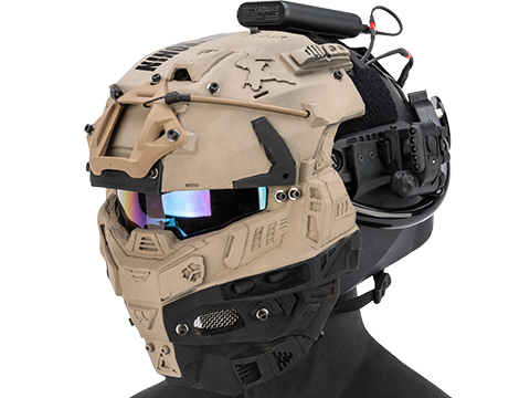 Sky Ronin Medic Helmet w/ Full Seal Face Mask (Color: Tan)