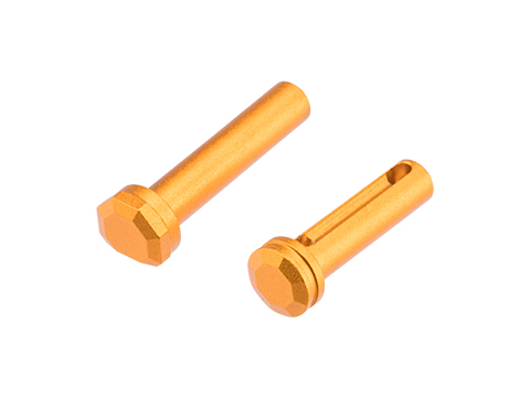 Slong Airsoft CNC Aluminum Receiver Pin Set for Tokyo Marui M4 MWS Gas Blowback Airsoft Rifles (Color: Gold)