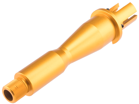 Slong Airsoft CNC Aluminum All-In-One Outer Barrel for M4/M16 Airsoft AEG Rifles (Length: 5 / Gold)