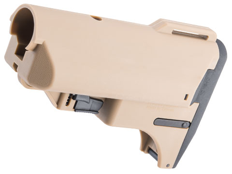 Slong Airsoft Retractable Magazine Stock for M4/M16 Airsoft AEG Rifles (Color: Brown)