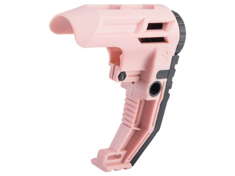 Slong Airsoft NGEL of Death Fixed Stock for M4/M16 Mil-Spec Buffer Tubes (Color: Pink)