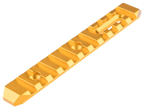 Slong Airsoft CNC Aluminum M-LOK Rail Segment (Model: 11 Slot / Gold)