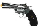 z SoftAir Licensed Colt Python Gas Revolver w/ Trade Mark - 4 Barrel (Silver)