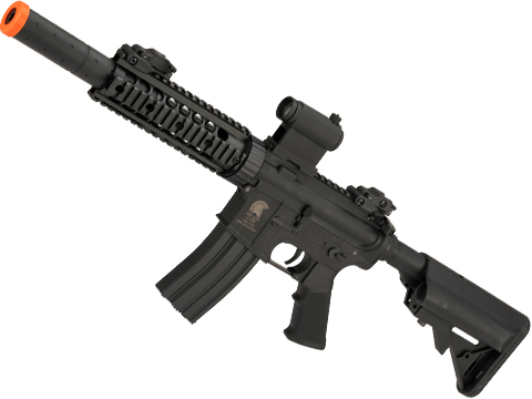 Matrix / S&T Sportsline M4 RIS Airsoft AEG Rifle w/ G3 Micro-Switch Gearbox (Model: Black CQB-R 7)