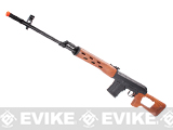 A&K SVD Dragunov Bolt Action Airsoft Sniper Rifle (Color: Imitation Wood Furniture)