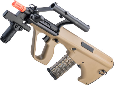 Snow Wolf AUG A1 Military Bullpup Airsoft AEG Rifle w/ Integrated Scope (Color: Desert Tan / CQB Tactical)