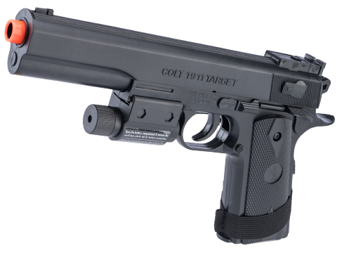 SoftAir Colt Licensed 1911 Target Airsoft Spring Pistol w/ Laser (Color: Black)