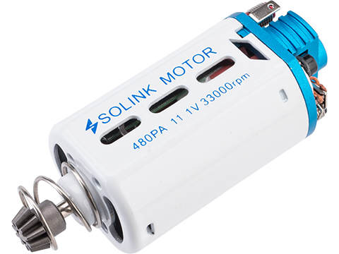 Solink Motor 480PA Super High Torque Motor for Airsoft AEG Rifles (Model: 33K RPM / Short Type)