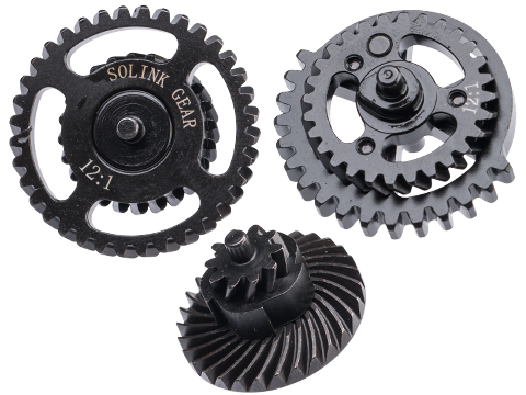 Solink Motor CNC Steel Hollowed out Gear Set for Airsoft AEG Rifles 