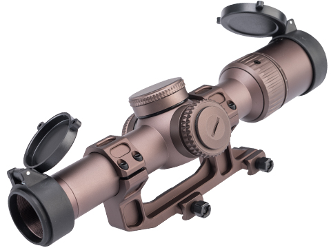 Specna Arms EDGE 1-6X24 Rifle Scope w/ Red Illumination Dot & Cantilever Mount