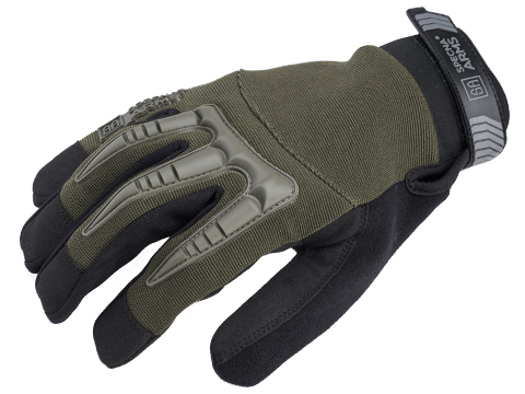 Specna Arms Armored Claw BattleFlex High Speed Gloves (Color: OD Green / X-Small)