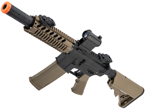 Specna Arms FLEX Series M4 AEG w/ GATE X-ASR (Model: M4 CQB Suppressed / 2-Tone Black & Tan)