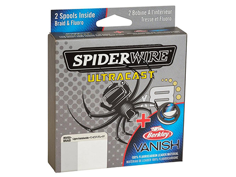SpiderWire UltraCast® Vanish® Dual Spool Fluorocarbon Leader (Weight: 15lbs)