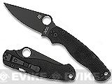 Spyderco Para-Military Folding Knife  - Plain Edge (Black DLC)