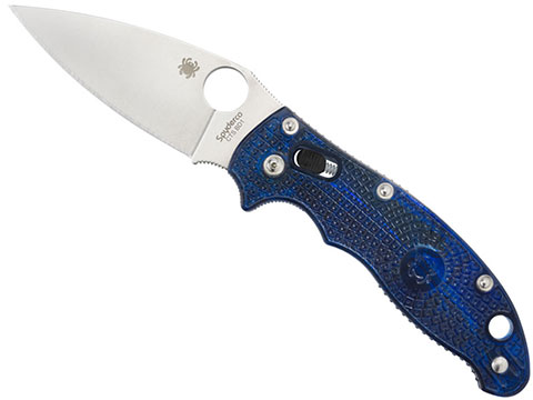 Spyderco MANIX� 2 Lightweight Folding Knife (Model: Plain Edge / Blue FRCP)