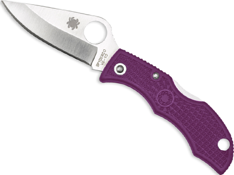 Spyderco LADYBUG� 3 Lightweight FRN Folding Knife (Model: Plain Edge / Purple)