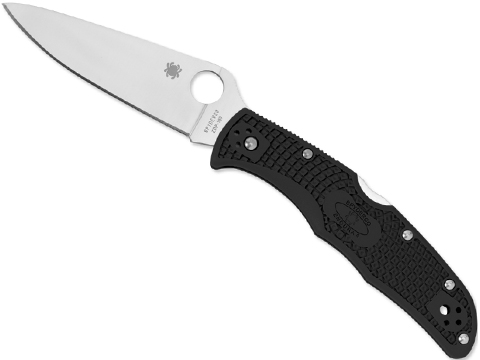 Spyderco ENDURA 4 Lightweight FRN Folding Knife (Model: Plain Edge / Black)
