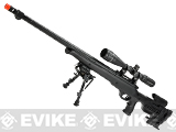 Matrix Custom VSR10 MB12 Airsoft Bolt Action Sniper Rifle by WELL (Package: Black + Scope)