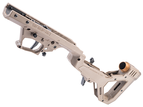 SRU SARB-15 Bullpup Chassis Conversion Kit for Airsoft Gas Blowback AR-15 Rifles (Color: Tan)