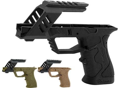 SRU 3D Printed Frame for ISSC M22, SAI BLU, Lonewolf, & Compatible Airsoft Gas Blowback Pistols (Color: OD)