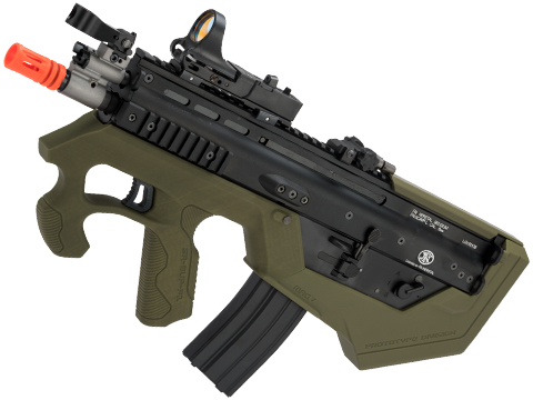 Evike.com Custom WE-Tech SCAR-L Gas Blowback Rifle w/ SRU SCAR-L Bullpup Conversion Kit (Color: OD Green / Green Gas)