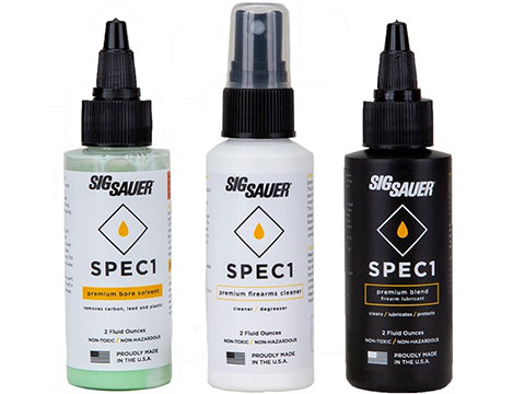 Sig Sauer SPEC1 Firearm Cleaning Combo Pack w/ Lubricant, Solvent and Degreaser