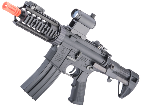 Cybergun Licensed Colt Sportsline M4 AEG Rifle w/ G3 Micro-Switch Gearbox (Model: PDW-S / Black)
