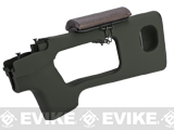 AIM Top Polymer Stock w/ Cheek Rest for SVD Series Airsoft Sniper Rifles - OD Green