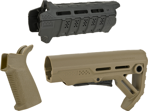 Strike Industries AR Flat Top Overmolded Pistol Grip (Model: 15