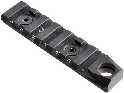 Strike Industries Link 7 Slot Standard Rail Section for Keymod and M-Lok Rail Systems (Color: Black)