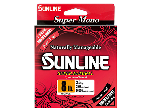 Sunline Super Natural Monofilament Fishing Line (Color: Natural Clear / 4lbs / 330yds)